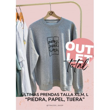 SUDADERA PIEDRA, PAPEL, TIJERA